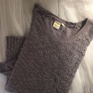 Anthropologie knit textured front sweater